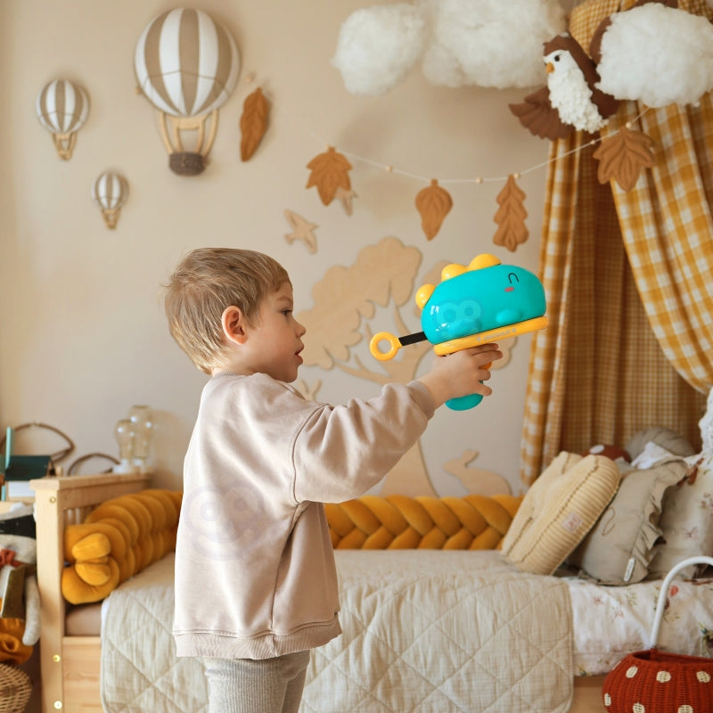 WOOPIE Dartspel met thema Dinosaurussen inclusief Pistool, Klittenband Ballen, Doel en Puntenscore