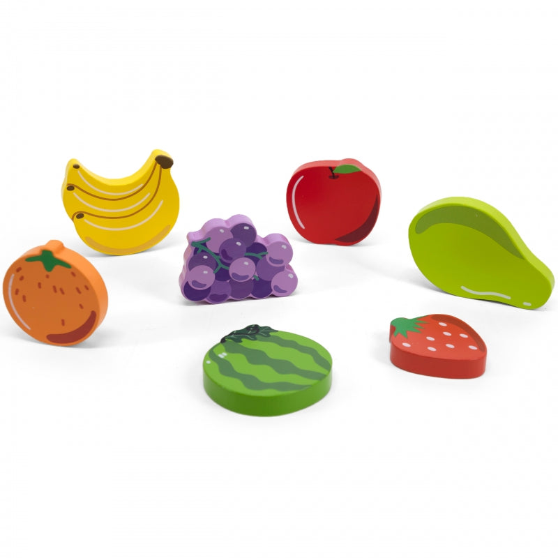 VIGA Houten fruitfiguren puzzel