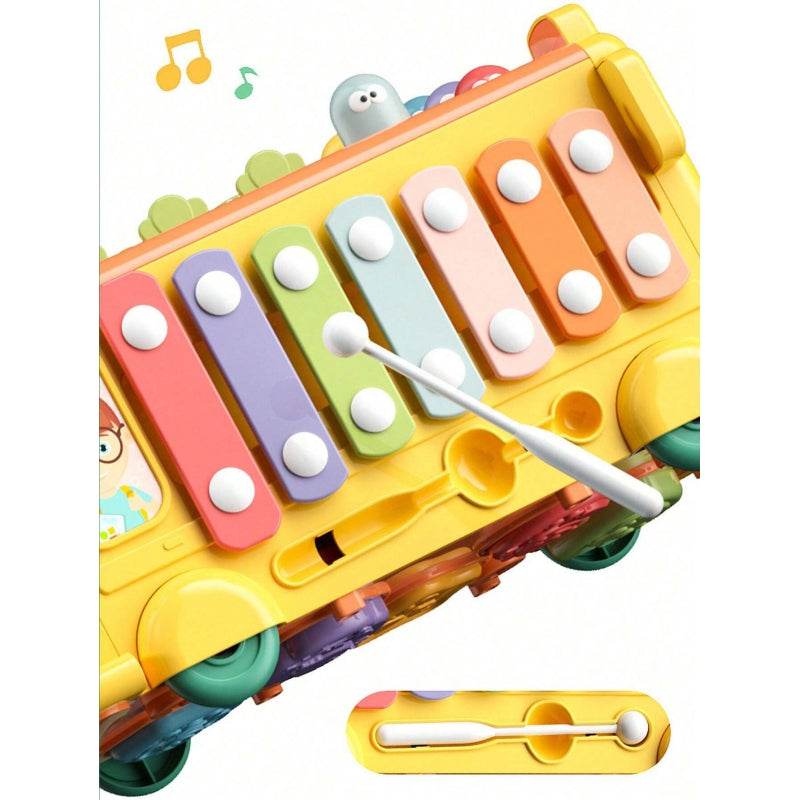 WOOPIE Interactieve speelgoed Bus voor Baby - Hamer,  Xylofoon - Montessori speelgoed
