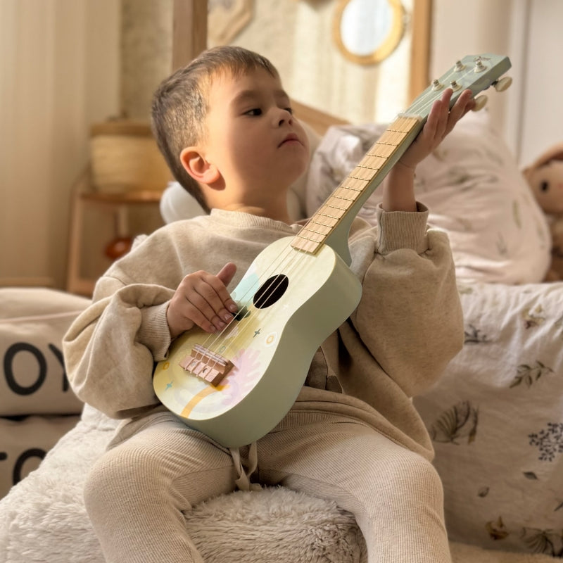 CLASSIC WORLD Houten Gitaar voor Kinderen - Roze