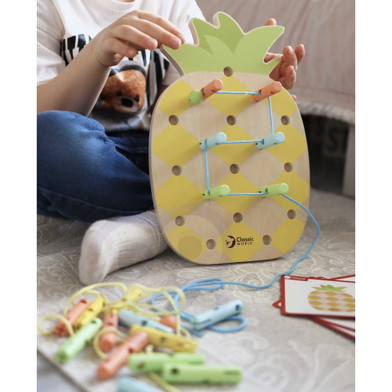 CLASSIC WORLD Houten Ananas pennen - 21 stuks