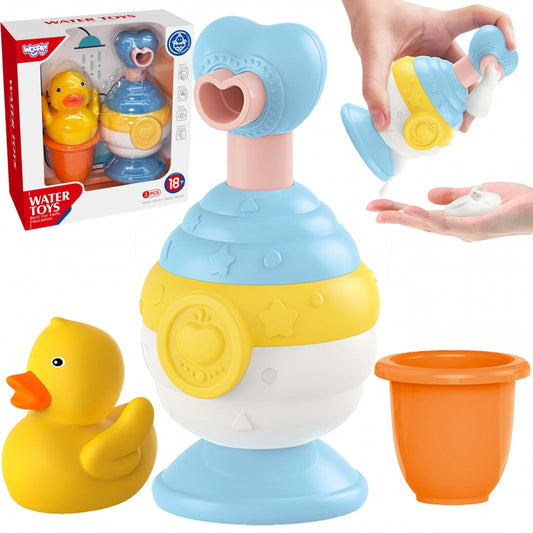 WOOPIE Badspeelgoed Set – Bekertje + Eendje + Zeepdispenser