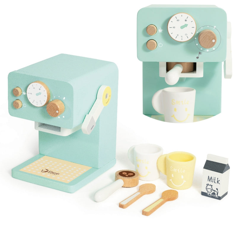 CLASSIC WORLD Houten Koffiezetapparaat voor Kinderen - 7 delig