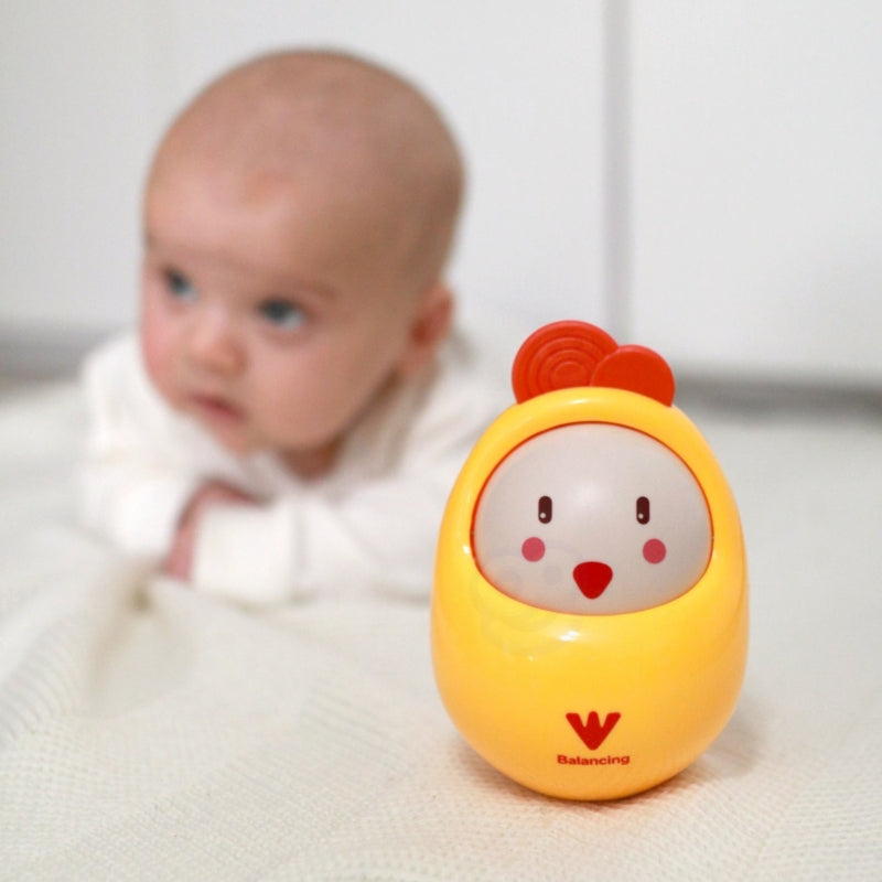 WOOPIE Wiebelende kuiken - Tuimelspeelgoed Kuikentje met Melodietjes voor Baby's