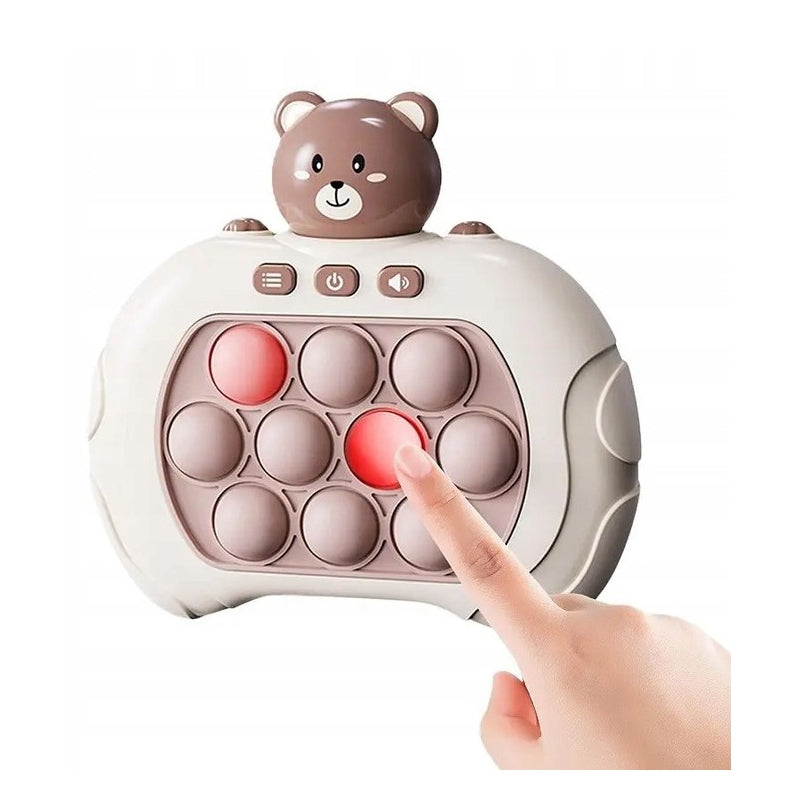 WOOPIE Interactief Pop It spel - Antistress -  Spel Hand, oog en Coördinatie - Beer