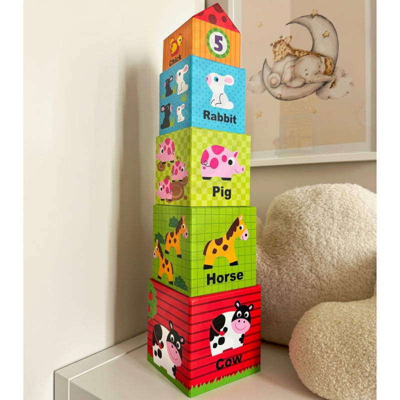 WOOPIE GREEN Boerderij stapel Puzzel  + 10 figuren