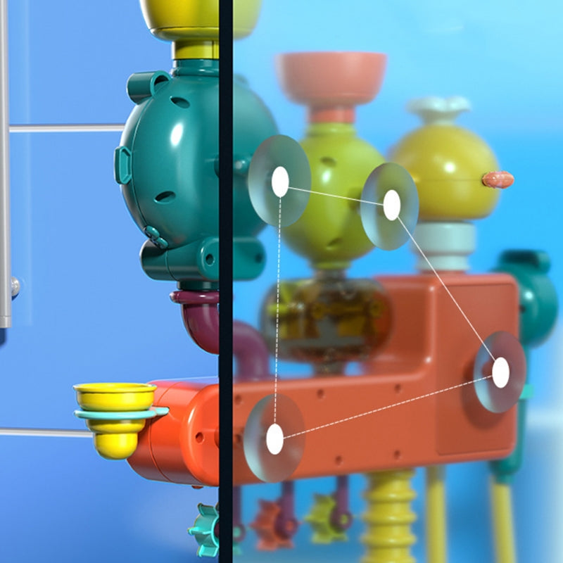 WOOPIE BABY Bad Speelgoed  met Kraan, Douchesproeier, Fontein  & Eend