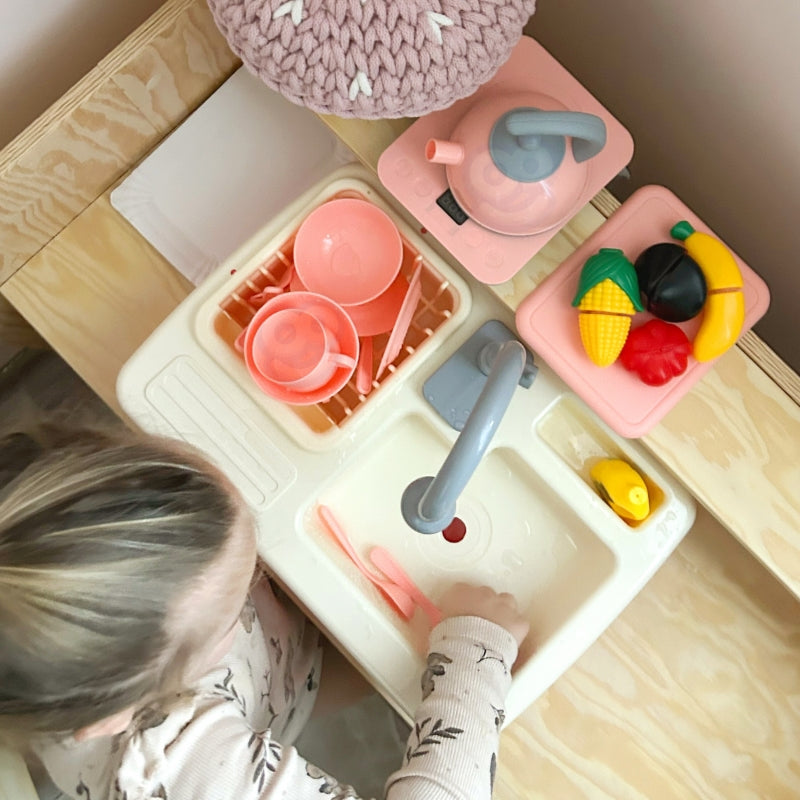 WOOPIE 2-in-1  speelgoed Gootsteen Keuken set met Kraan en Water