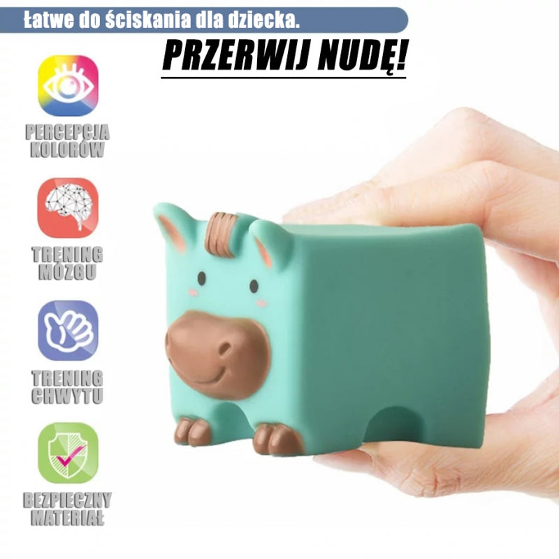 WOOPIE BABY Sensorische Blokken Puzzel om in te Knijpen met Geluid - Rekenen – 12-delig