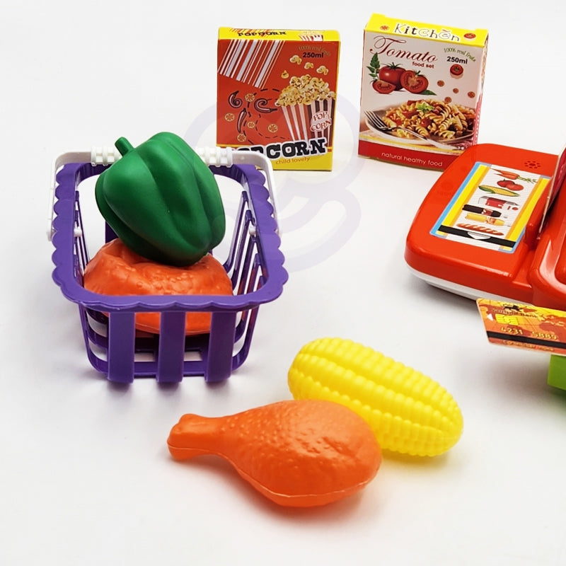 WOOPIE Speelgoed Kassa met Rekenmachine en Accessoires