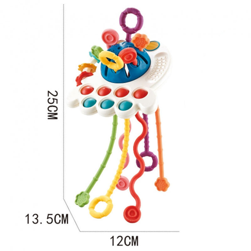 WOOPIE BABY Bijtring en Sensorisch Speelgoed - Multifunctionele Bijtring 0+ - Montessori speelgoed