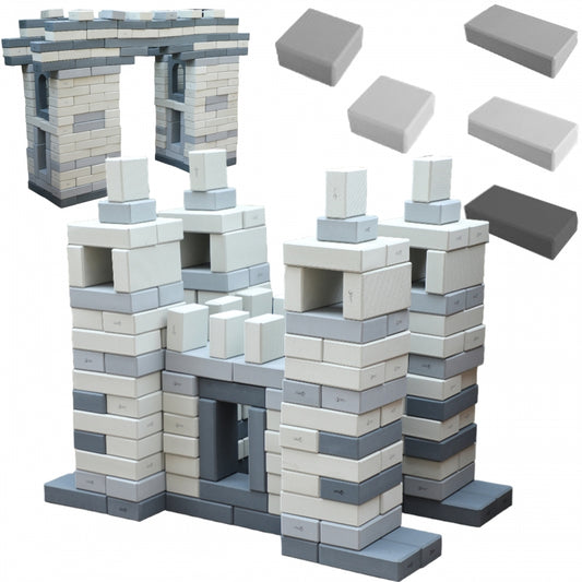 CLASSIC WORLD Mega Bouwstenen - EVA Bricks - Zacht voor de Bouw - 90 stuks