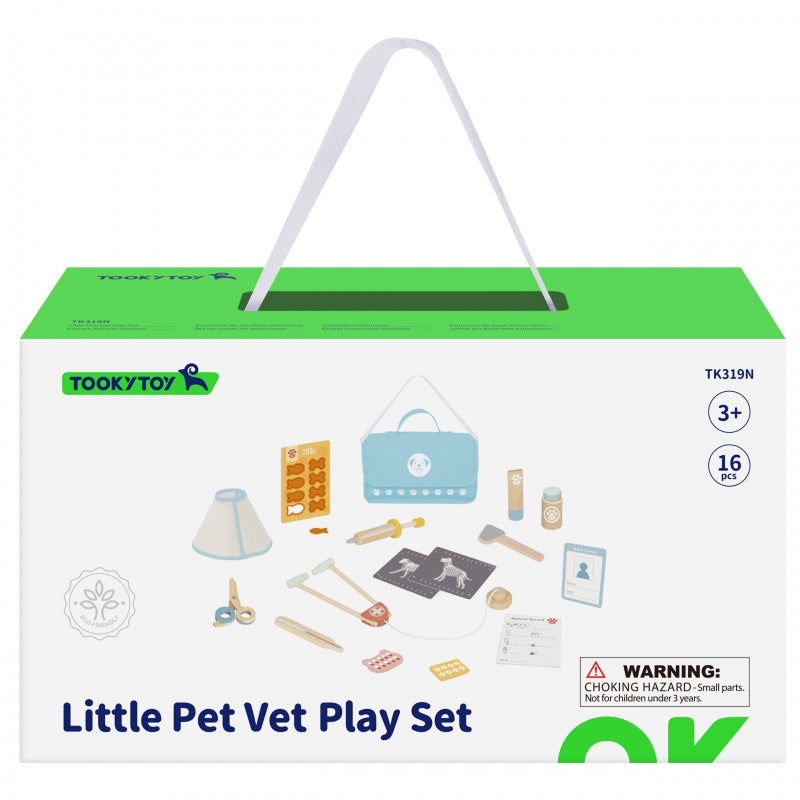 TOOKY TOY Dierenarts Set – Dokterskoffertje 17-delig
