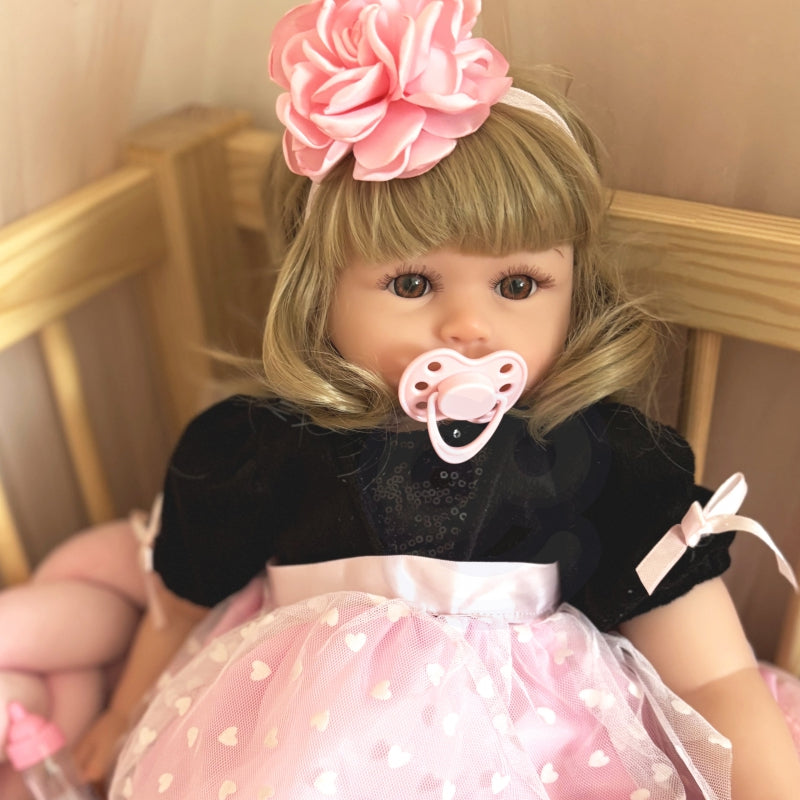 WOOPIE Vrouwelijk Realistische speelpop Pony Blond - Met Beweging & Geluid