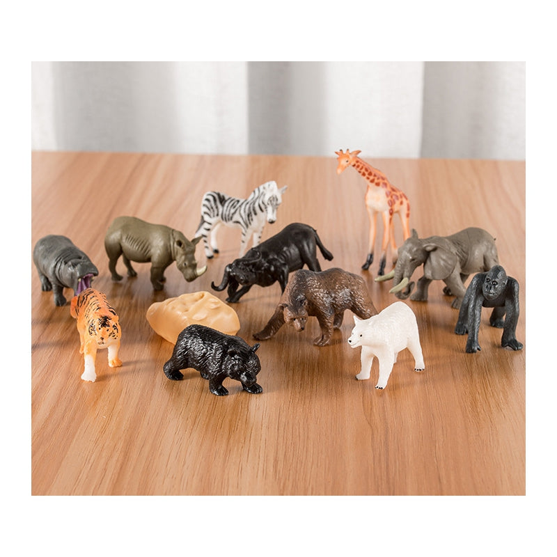 WOOPIE  Wilde Dierenfiguren Set 16 stuks
