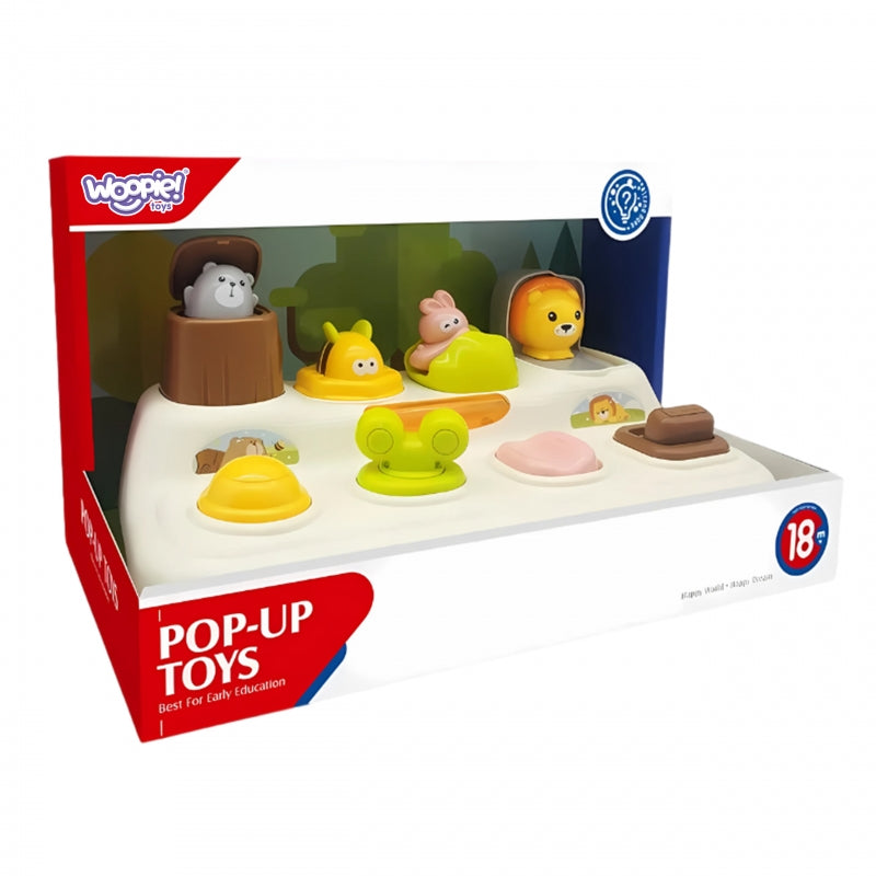 WOOPIE  Pop-up Dierentuin Diertjes spel voor Baby's, Educatief Speelgoed