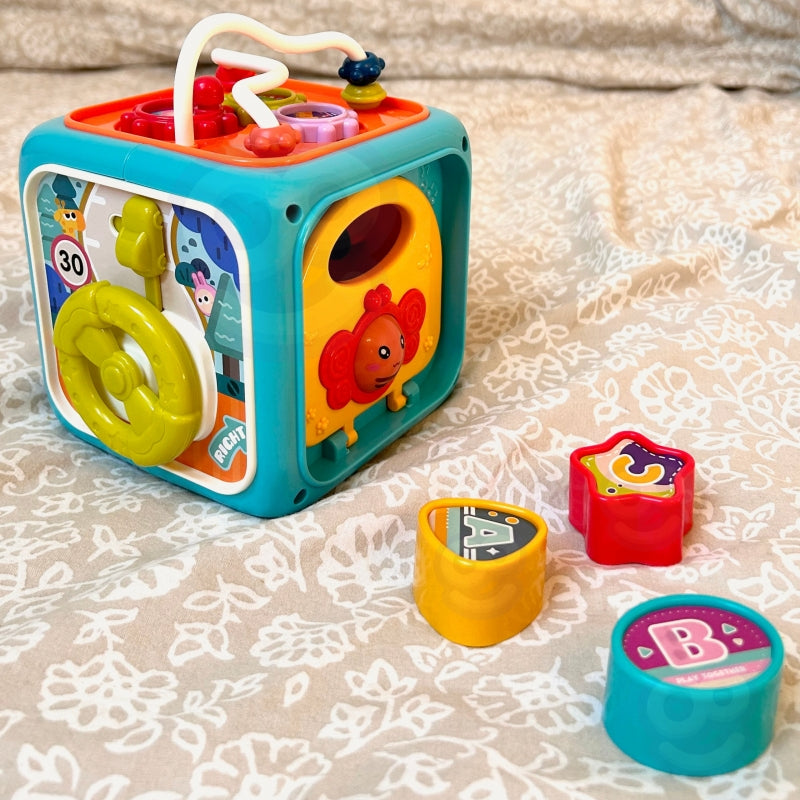 WOOPIE BABY 6-in-1 Interactief Sensorische Kubus -  Educatief en Montessori speelgoed