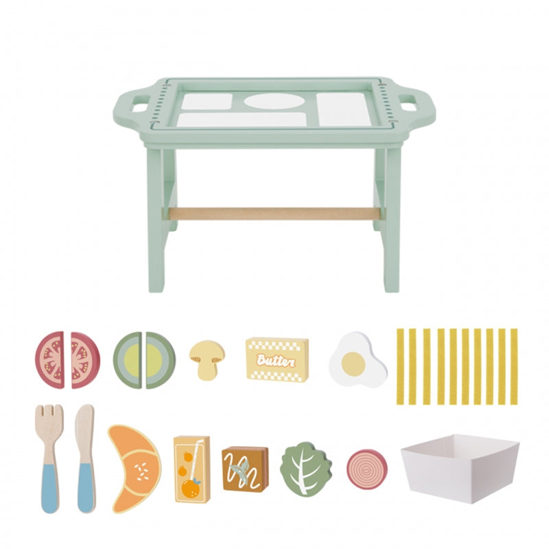 WOOPIE Ontbijt set en Restaurant met dienblad en accessoires