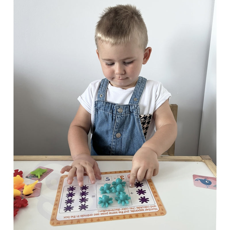 WOOPIE Leer kleuren, tellen en Engels, Zee-thema 111 stuks -  Educatief Montessori speelgoed