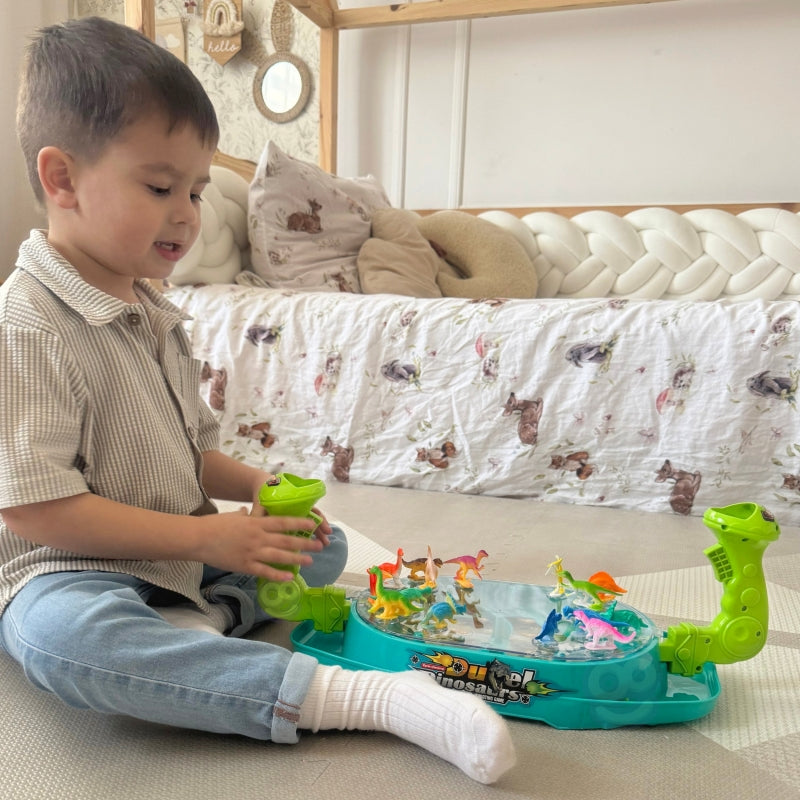 WOOPIE Dinosaurus Gevecht bordspel -  Behendigheidsspel - Schietspel