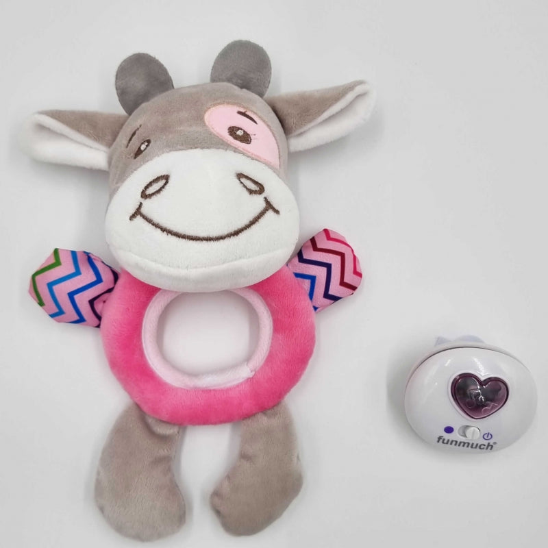 WOOPIE Interactieve Knuffel voor Baby’s met  Licht en Geluid - Stier, Bijtring, Slaapliedje