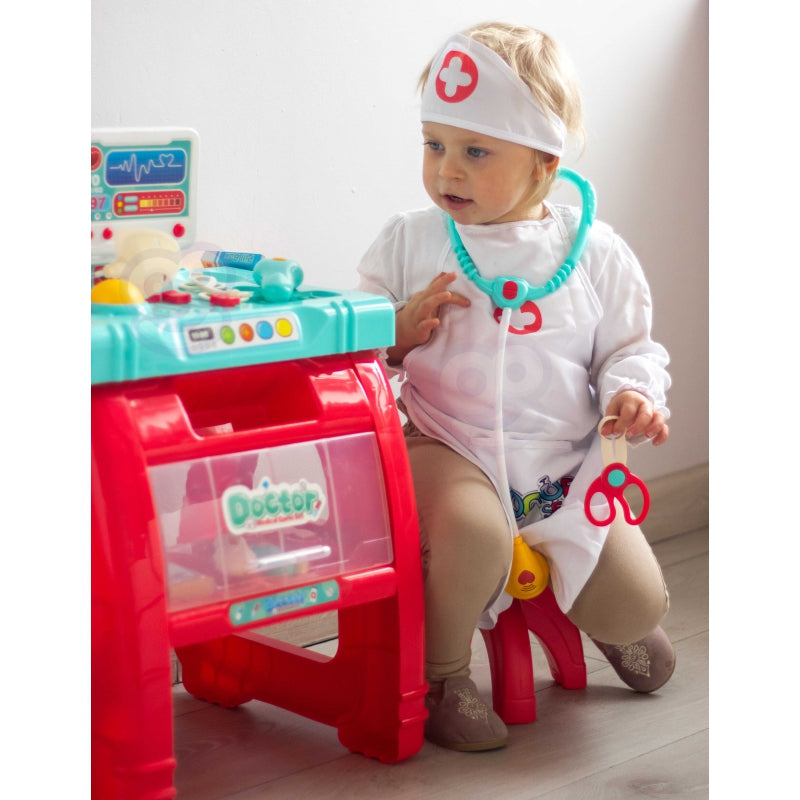 WOOPIE Verpleegster  kostuum kind inclusief  Jas, Schort en Muts