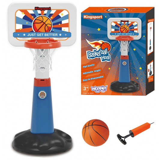WOOPIE Speelgoed Basketbal Set, Verstelbaar van 99 tot 125 cm inclusief Bal en Pomp