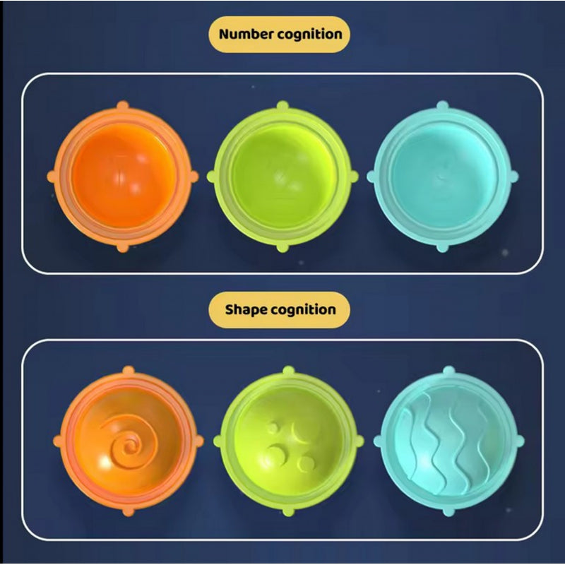 WOOPIE Kosmische Fidget Spinner Pop-it – set van 3 - Voor baby’s!