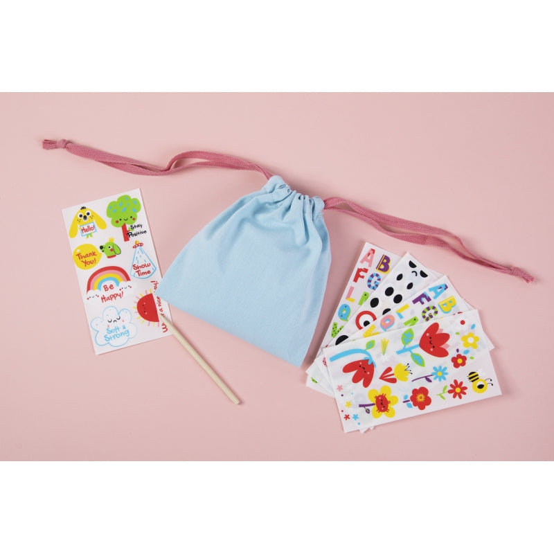 WOOPIE ART&FUN Creatieve Set Magische Handtas + Stickers voor Decoratie – meer dan 109 stuks (SET VAN 10 STUKS)