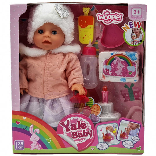 WOOPIE Verjaardag speel Pop 35 cm + Accessoires