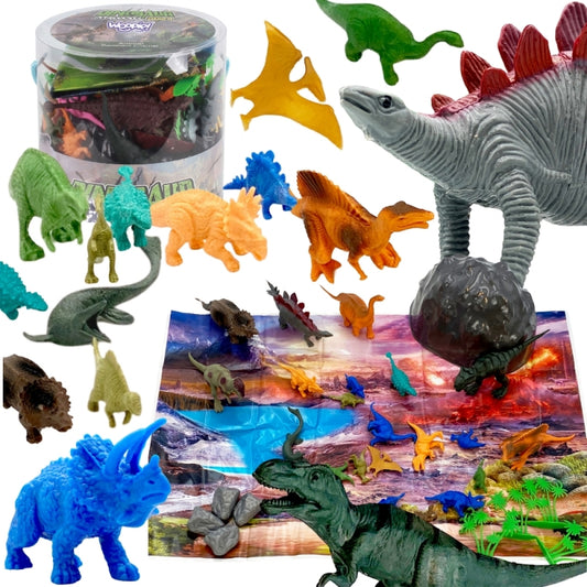WOOPIE Dinosaurussen Figuren set 34 stuks - Dino speelgoed