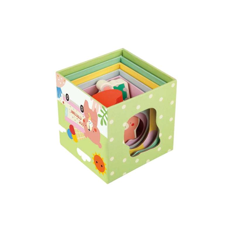 CLASSIC WORLD Bos-thema Kubusset , Puzzel Dieren, 10 stuks, voor Peuters en Baby's
