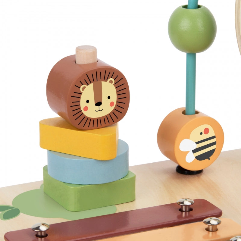 WOOPIE Houten 5-in-1 Educatieve Speeltafel Met Sensorisch Doolhof