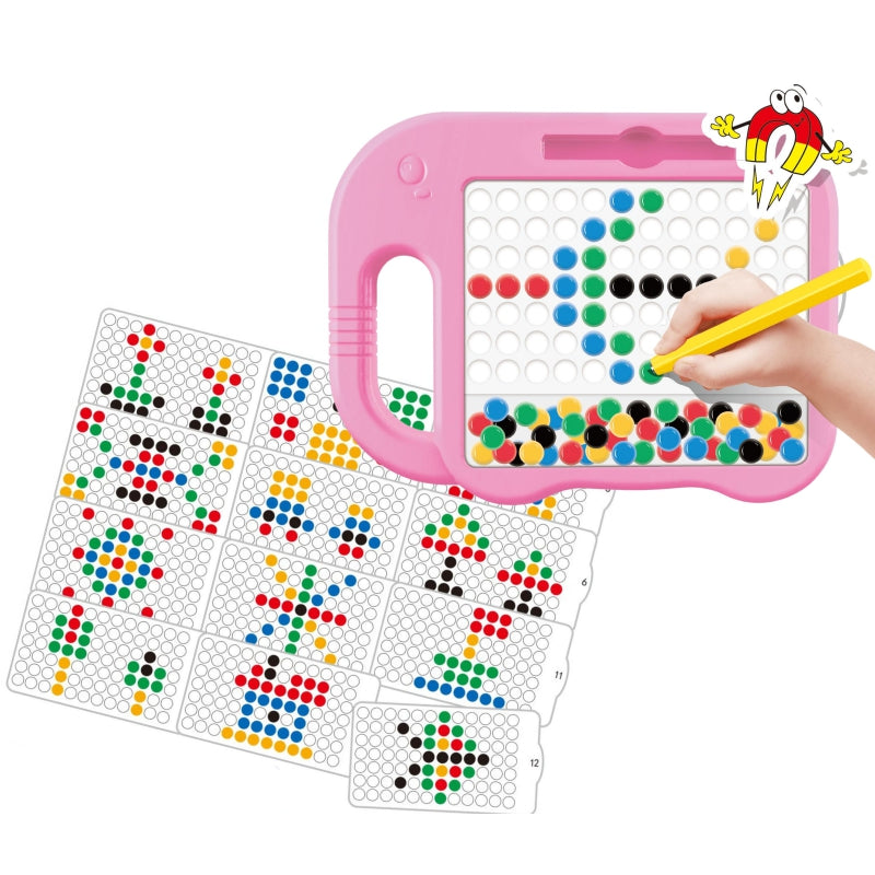 WOOPIE Magnetisch Bord voor Kinderen - MagPad - Montessori speelgoed - Olifant - Roze