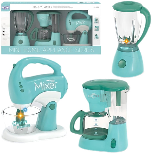 WOOPIE 3-in-1 Huishoudset voor Kinderen: Mixer, Blender en Keukenmachine