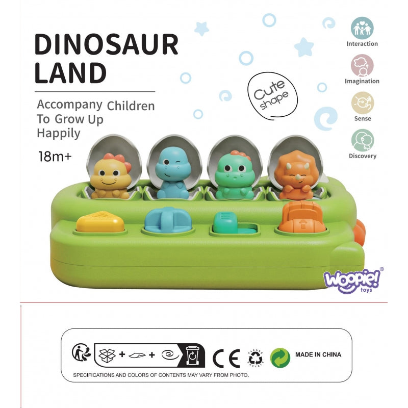 WOOPIE BABY Educatief Speelgoed Springende Dino’s - POP-UP
