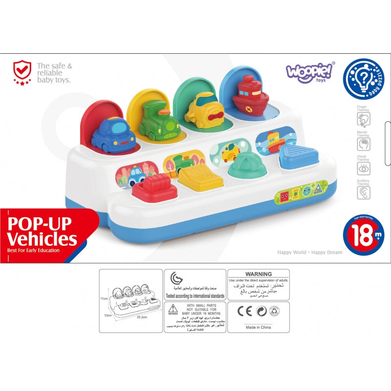 WOOPIE Educatief Speelgoed Pop-up Voertuigen voor baby's