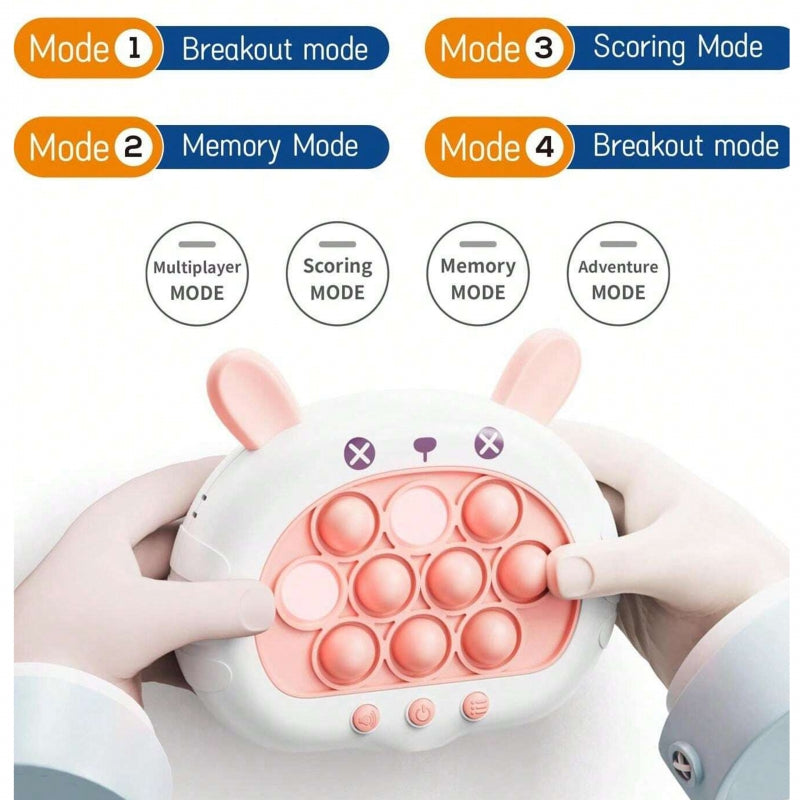 WOOPIE Fidget POP IT spel - Elektrisch Antistress Behendigheidsspel - Konijntje