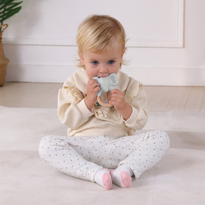 TOOKY TOY Houten Bijtring Olifant met Ring
