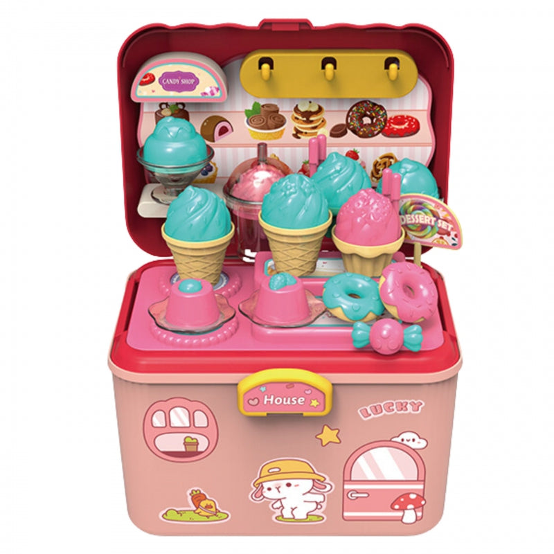 WOOPIE Speelgoed IJssalon 2-in-1 Koffer 16 stuks