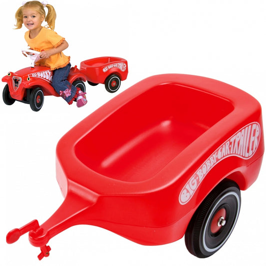 BIG Aanhangwagen voor Bobby Car loopwagen - Rood