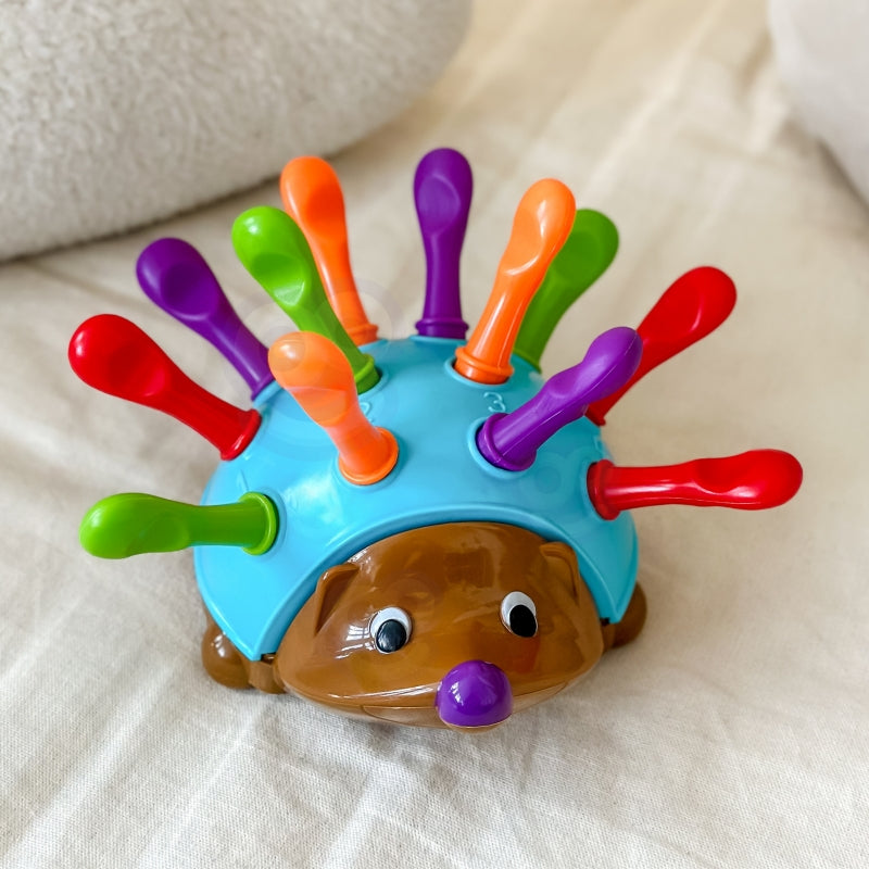 WOOPIE 4-in-1 Handvaardigheidsspel Egel – Leren van Getallen en Kleuren - Montessori Speelgoed