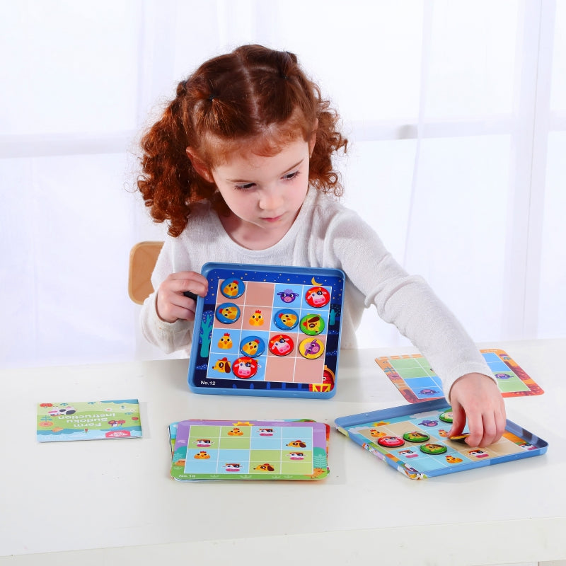 TOOKY TOY Boerderij Sudoku-spel voor kinderen