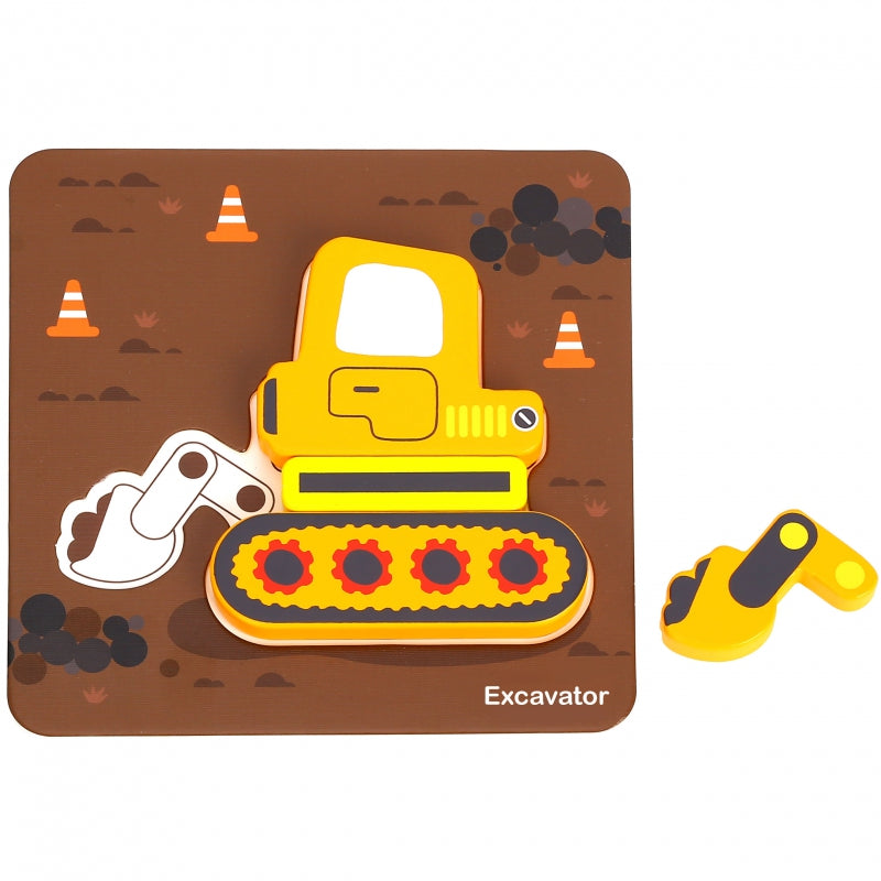 WOOPIE GREEN Houten Puzzel Voertuigen - Auto, Bus, Boot en meer -  Montessori speelgoed