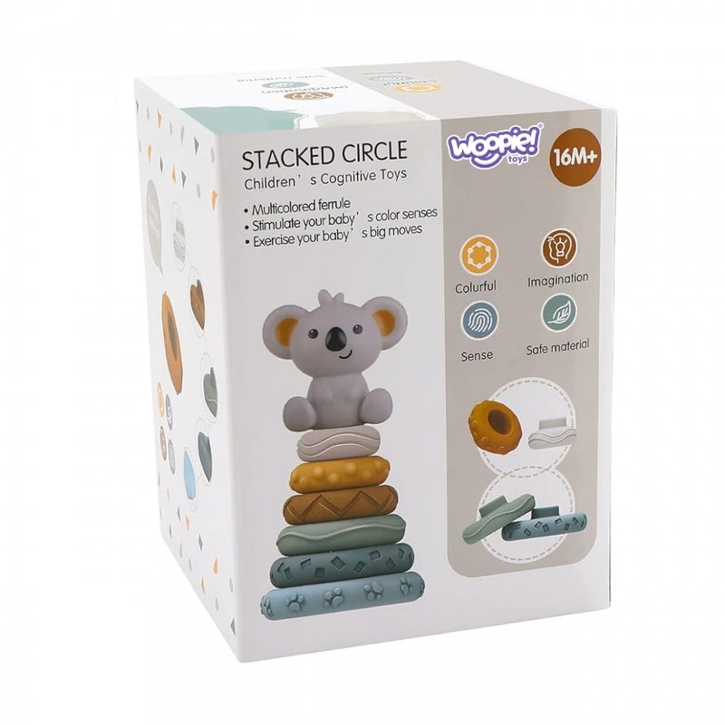 WOOPIE Educatief Stapelspel en  Bijtspeeltje Koala voor Baby's