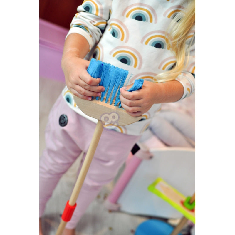TOOKY TOY Houten Speelgoed Schoonmaak set - Opruimset voor Kinderen 6 stuks
