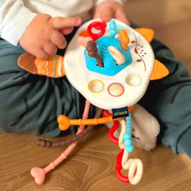 WOOPIE Bijtring, Rammelaar & Multifunctionele Vos voor Baby's