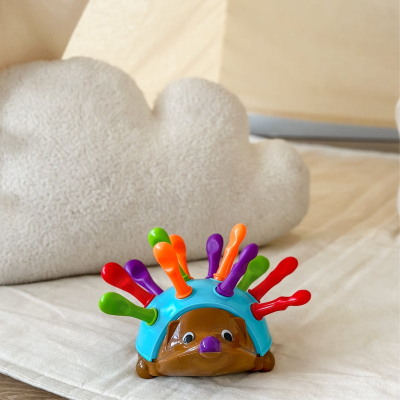 WOOPIE 4-in-1 Handvaardigheidsspel Egel – Leren van Getallen en Kleuren - Montessori Speelgoed