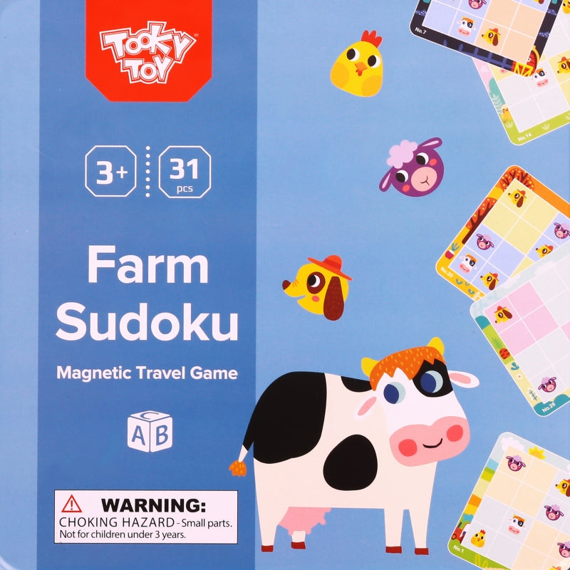 TOOKY TOY Boerderij Sudoku-spel voor kinderen