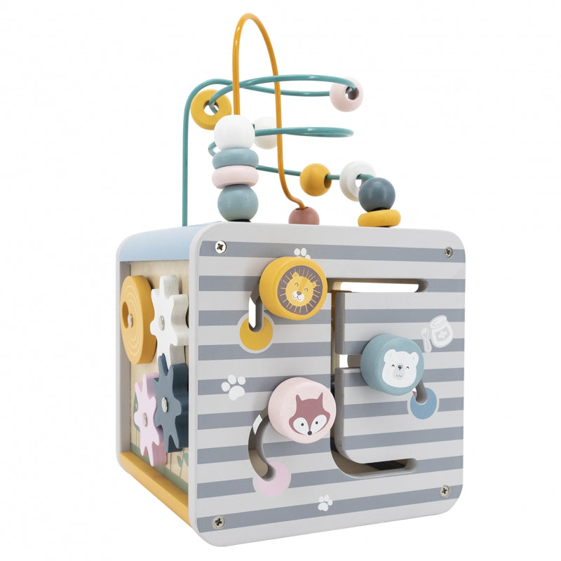 VIGA PolarB Houten Activiteit Kubus voor baby's en peuters